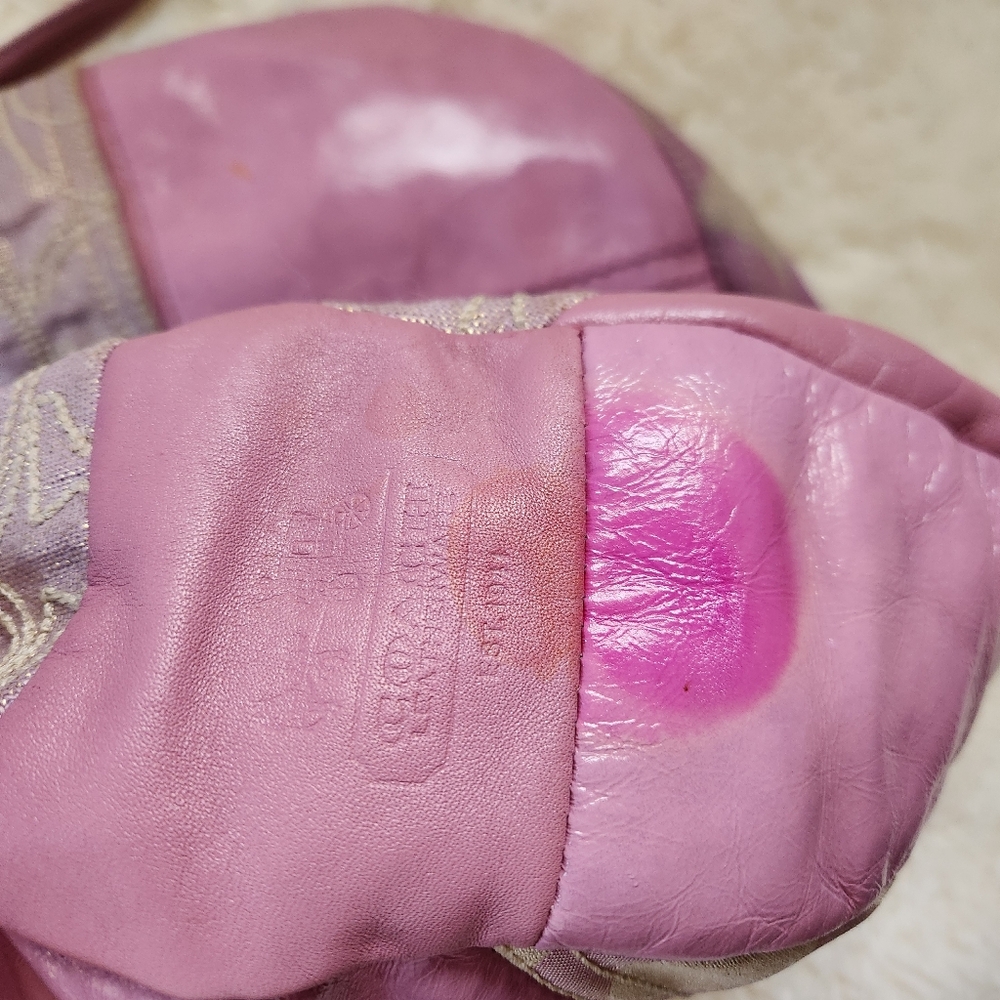 Coach Ali Patchwork Pieced Hobo Bag Y2K Purple - Picture 14 of 16